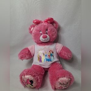Build a Bear Disney Minnie Mouse Polka Dot Pink Bow 17" Plush with Shirt 2014